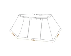 Sale OZtrail 270 Awning 2m Wall Kit - BlockOut