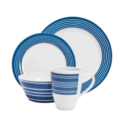Outlet Campfire 16 Piece Melamine Dinner Set - Nautical