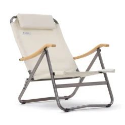 Outlet OZtrail Beach High Back Chair - Almonta Beach Sand