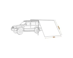 Sale OZtrail BlockOut Awning Front Wall 2m