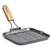Best Campfire 24cm Square Grill Frypan Folding Handle