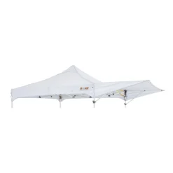 OZtrail Commercial Deluxe 3.0 Flexi Shade Gazebo - White