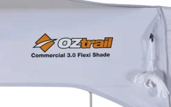 OZtrail Commercial Deluxe 3.0 Flexi Shade Gazebo - White