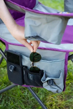 Clearance OZtrail Cooler Arm Chair - Purple