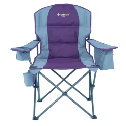 Clearance OZtrail Cooler Arm Chair - Purple