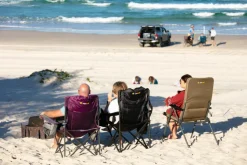 Clearance OZtrail Cooler Arm Chair - Purple
