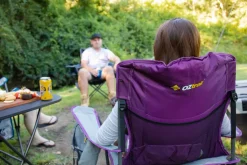 Clearance OZtrail Cooler Arm Chair - Purple