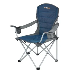 Clearance OZtrail Deluxe Arm Chair - Blue