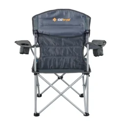 Clearance OZtrail Deluxe Arm Chair - Blue