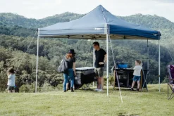 Best OZtrail Deluxe Folding 3 Shelf Double Cupboard