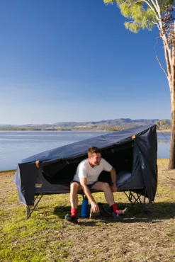 New OZtrail Easy Fold BlockOut 1P Stretcher Tent