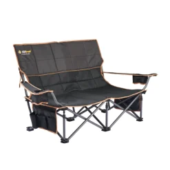 OZtrail Fireside Double Chair - Black
