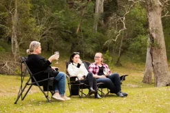 OZtrail Fireside Double Chair - Black