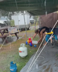 Hot OZtrail Hydroflow Deluxe 6.0 Gazebo - Navy