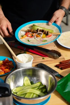 Discount Campfire Melamine Dinner Plate - Blue