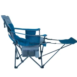 New OZtrail Monarch Arm Chair with Footrest - Blue