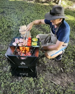 Hot Ozpig Fire Pit Solid/Grill Cooking Plate