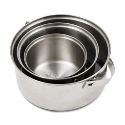 Best Campfire 6pc Stainless Steel Pot Set