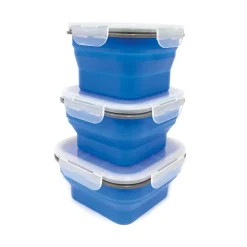 Hot Popup Food Containers Blue 3 Pack