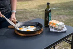 Best Campfire Round Frying pan - Solid Handle 30cm