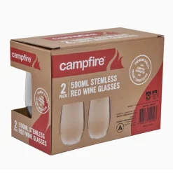 Campfire Tritan Stemless Red Wine 590ML 2 Pack